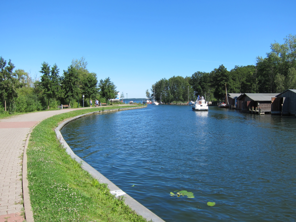 Die Eldepromenade - nahe Leuchturm
