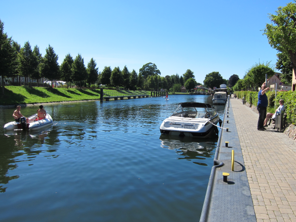 Die Eldepromenade - nahe der Schleuse
